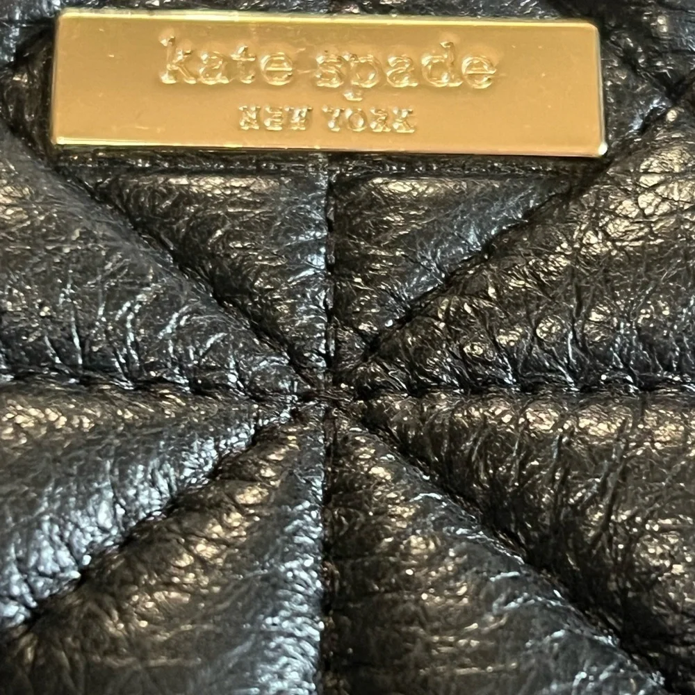 Kate Spade Black Quilted Leather Shoulder Bag